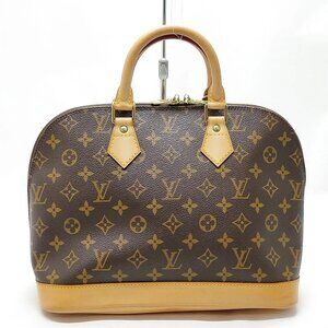 Louis Vuitton Alma Brown Monogram Hand Bag mon731-100625